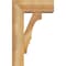 Ekena Millwork Balboa Block Rough Sawn Bracket w/ Offset Brace, Western Red Cedar, 6"W x 14"D x 22"H BKT0604X14X22BOA05RWR - alternate 3